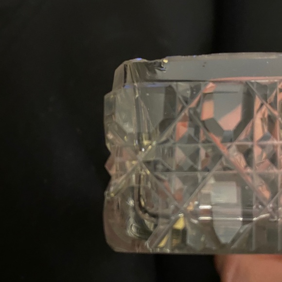 Antique English Silver & Hobnail Cut Crystal Trinket Box - Picture 9 of 16